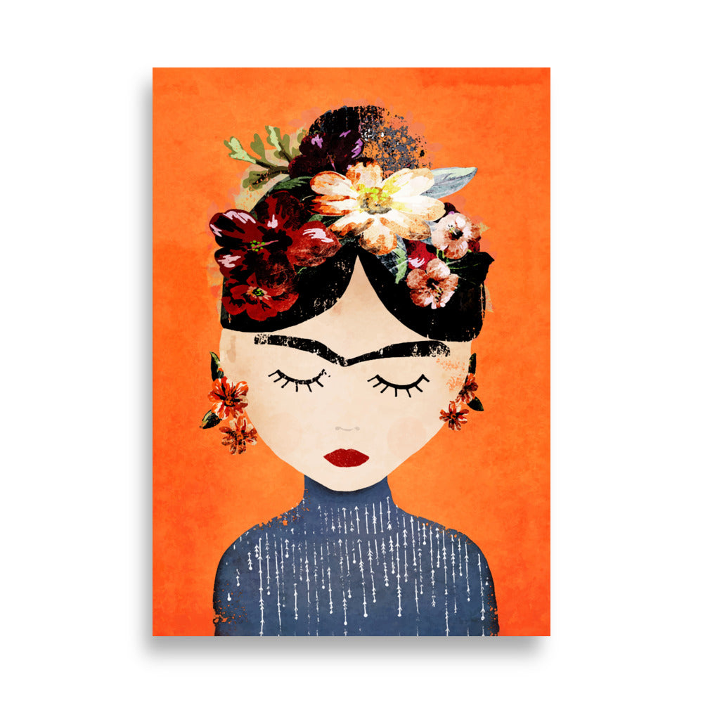 Poster - Frida Kahlo Orange