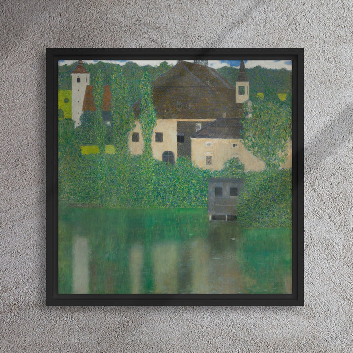 framed-canvas-_in_-black-16x16-Gustav-Klimt-Wasserschloss-Kammer-am-Attersee-min