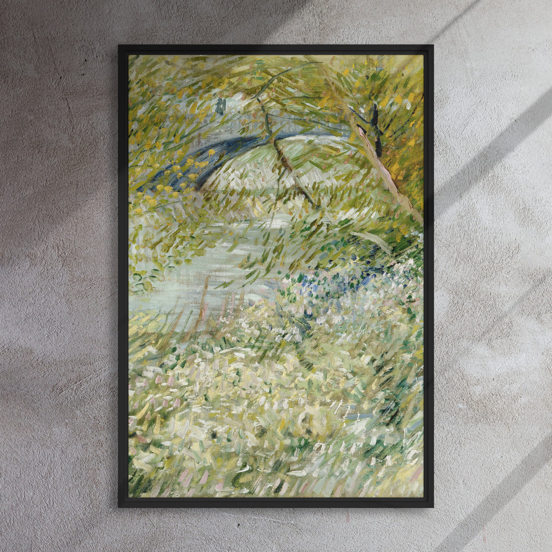 Gerahmte Leinwand&nbsp;- Van Gogh, River Bank in Springtime 1961