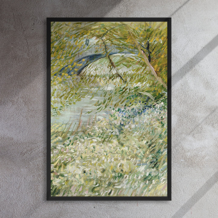 Gerahmte Leinwand&nbsp;- Van Gogh, River Bank in Springtime 1961