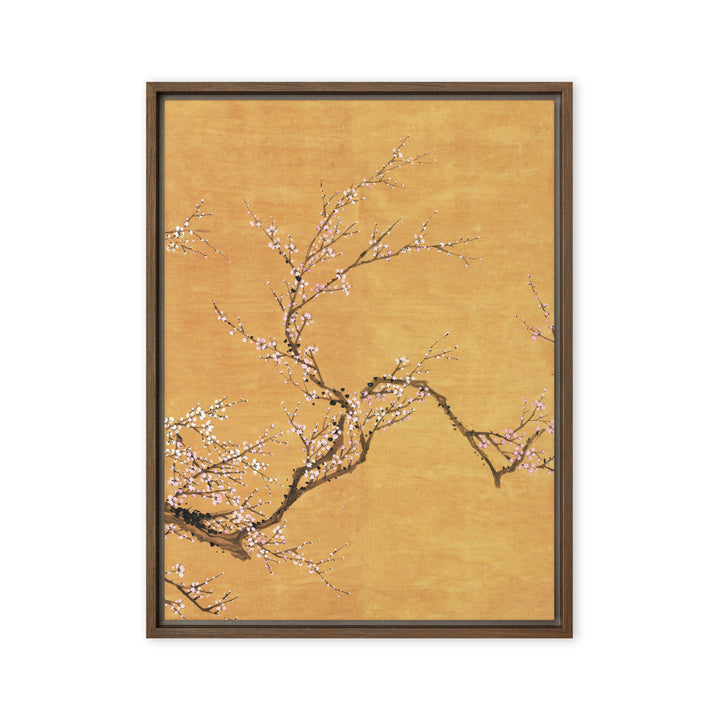 Canvas - Red and white plum blossoms