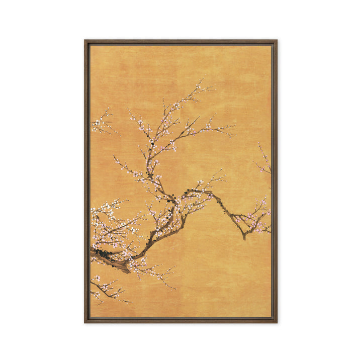 Canvas - Red and white plum blossoms