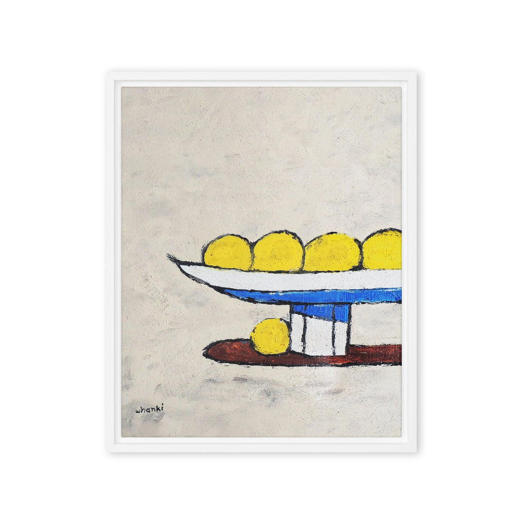Canvas - Whanki Kim, lemons on tray
