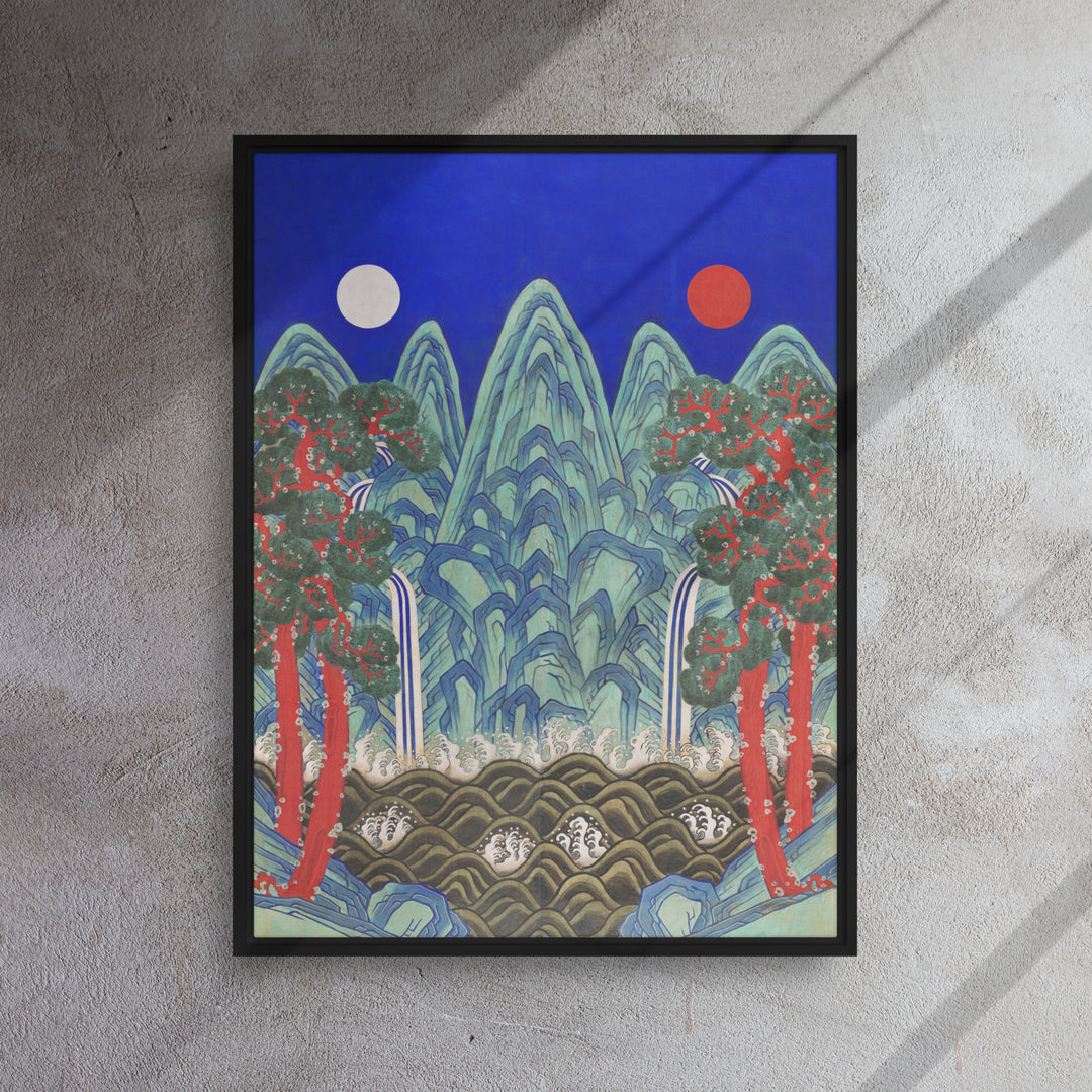framed-canvas-sonne-mond-und-fuenf-gipfel-sun-moon-and-five-peaks-artlia_3