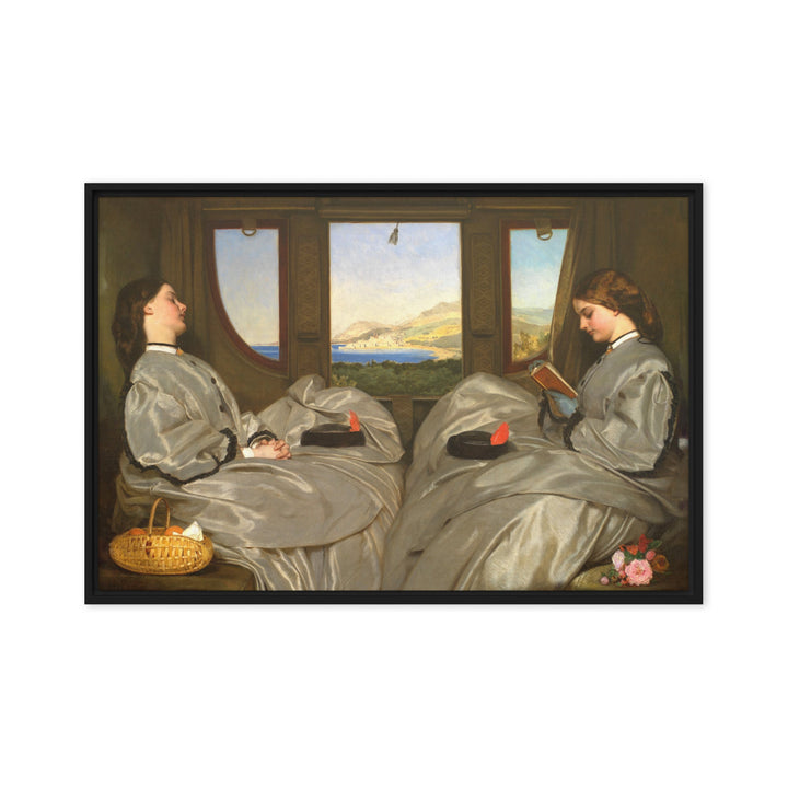 Leinwand - Augustus Leopold Egg, The Travelling Companions Augustus Leopold Egg Schwarz / 61x91 cm (24″×36″) artlia