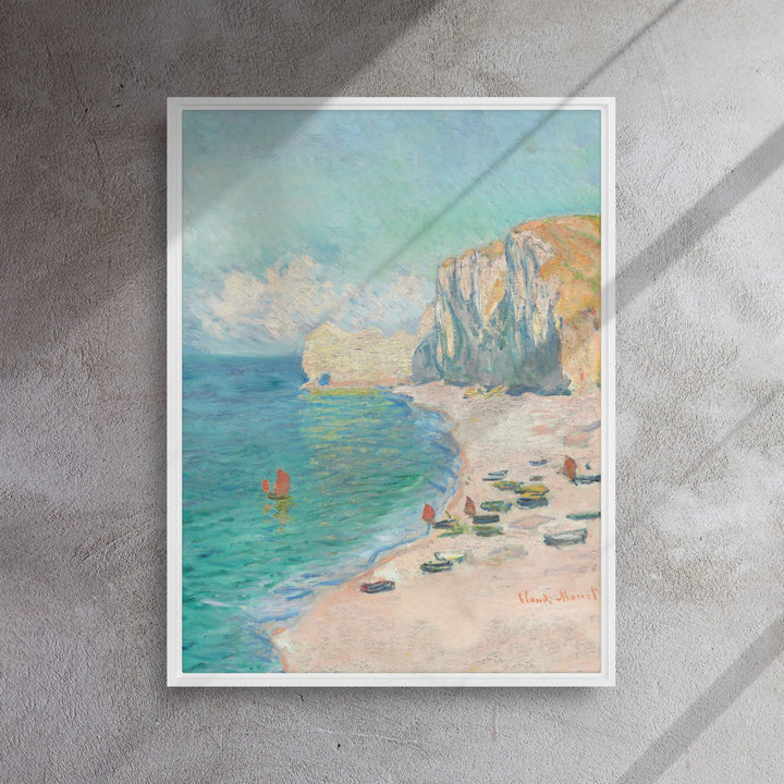 Leinwand - Claude Monet, Étretat: The Beach and the Falaise d'Amont Claude Monet artlia