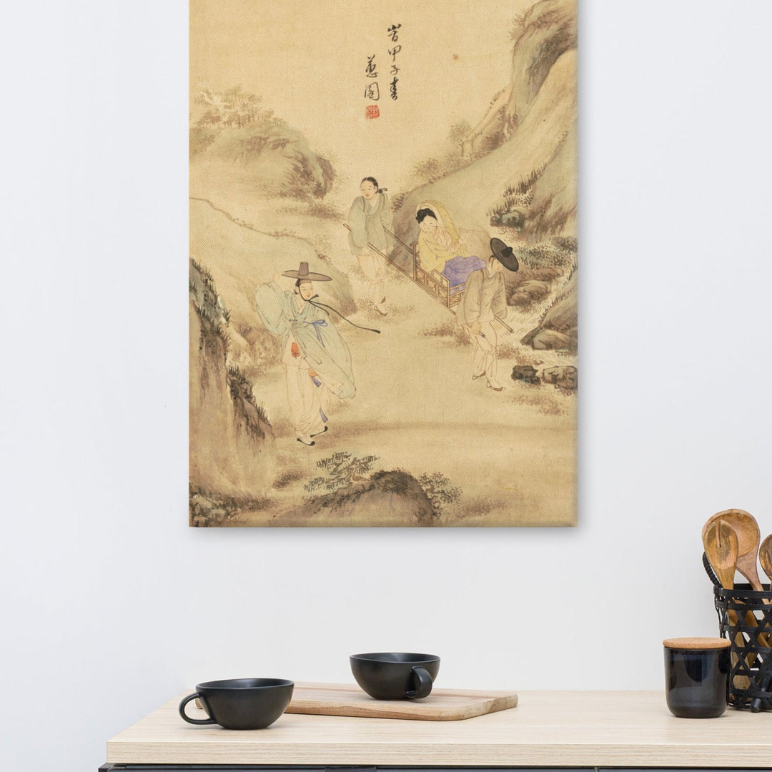 Leinwand - Der Abschied unter der Kiefer, Hyewon Hyewon artlia