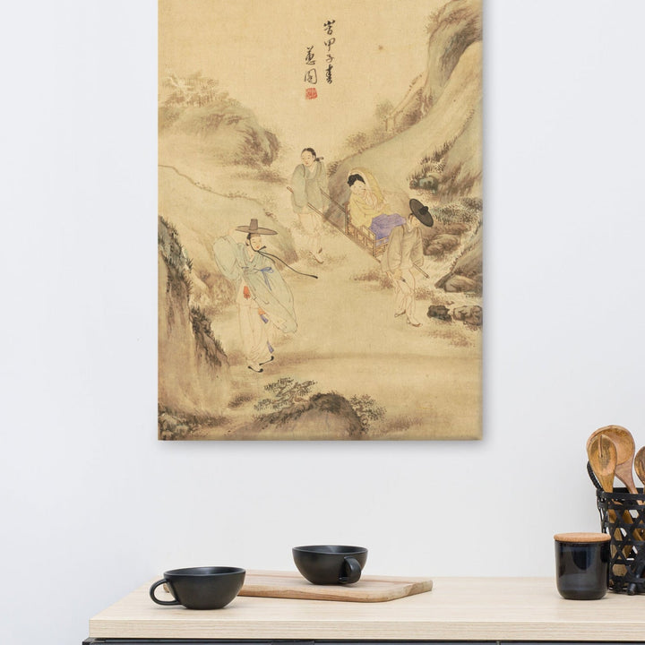 Leinwand - Der Abschied unter der Kiefer, Hyewon Hyewon artlia
