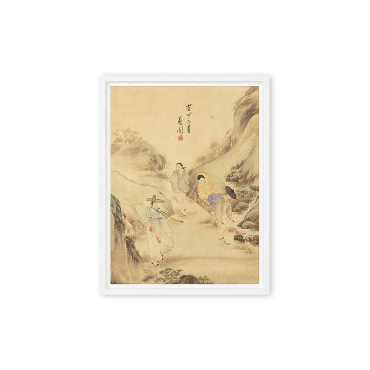 Leinwand - Der Abschied unter der Kiefer, Hyewon Hyewon Weiß / 31x41 cm (12″×16″) artlia
