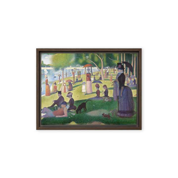 Leinwand - Ein Sonntagnachmittag auf der Insel La Grande Jatte Georges Seurat Braun / 31x41 cm (12″×16″) artlia