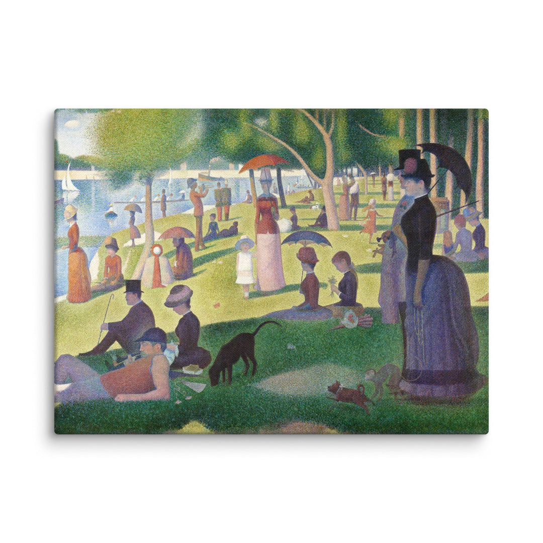 Leinwand - Ein Sonntagnachmittag auf der Insel La Grande Jatte Georges Seurat ohne Rahmen / 31x41 cm (12″×16″) artlia