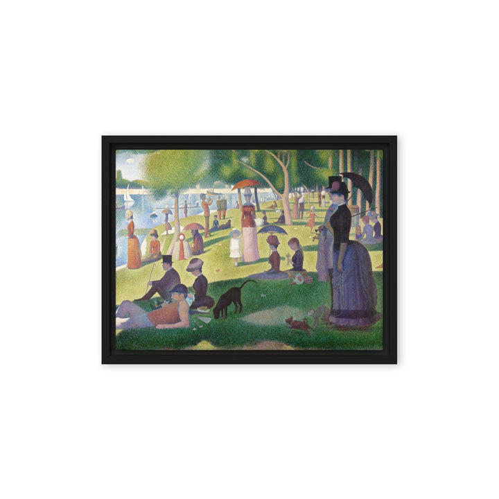 Leinwand - Ein Sonntagnachmittag auf der Insel La Grande Jatte Georges Seurat Schwarz / 31x41 cm (12″×16″) artlia