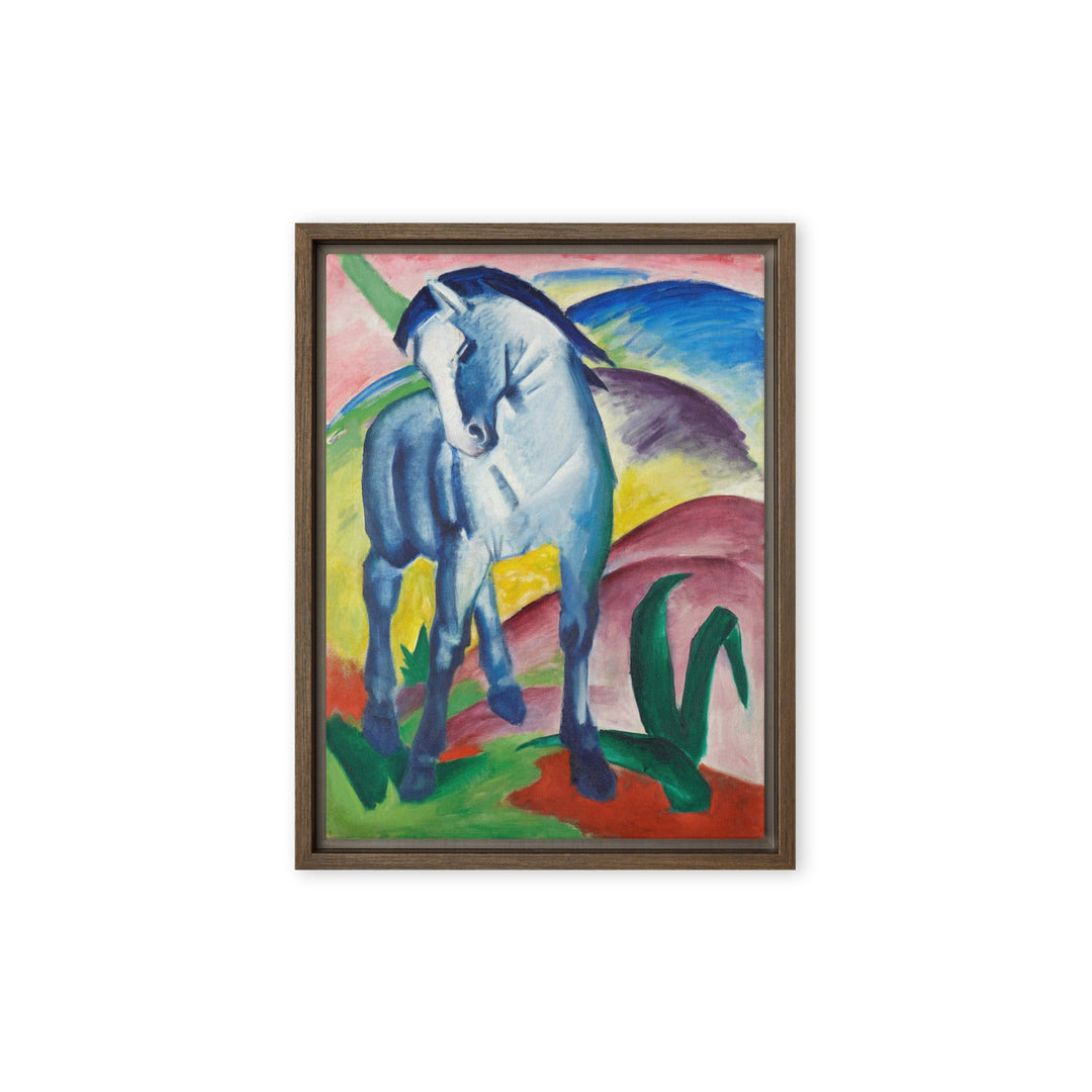 Leinwand - Franz Marc, Blaues Pferd I Franz Marc Braun / 31x41 cm (12″×16″) artlia