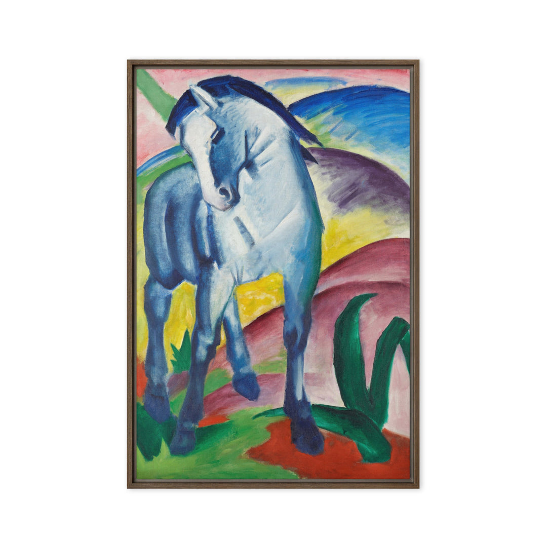 Leinwand - Franz Marc, Blaues Pferd I Franz Marc Braun / 51x76 cm (20″×30″) artlia
