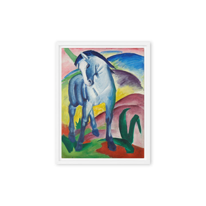 Leinwand - Franz Marc, Blaues Pferd I Franz Marc Weiß / 31x41 cm (12″×16″) artlia