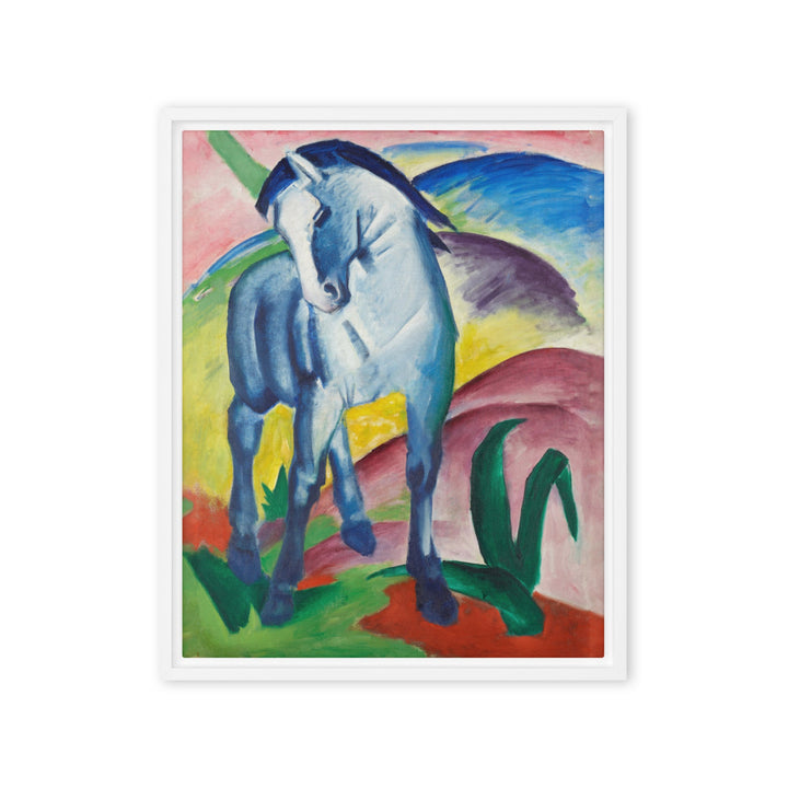 Leinwand - Franz Marc, Blaues Pferd I Franz Marc Weiß / 41x51 cm (16″×20″) artlia