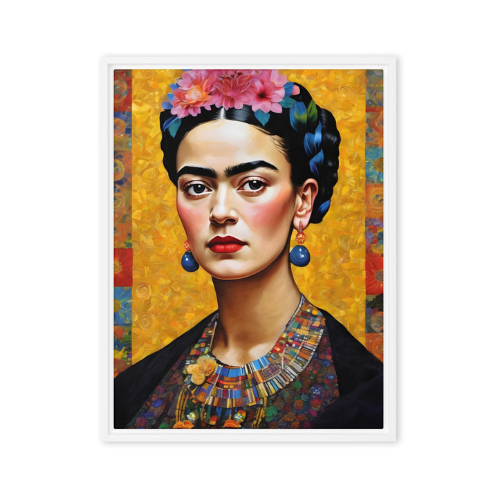 Leinwand - Frida Kahlo in the style of Gustav Klimt Kuratoren von artlia ohne Rahmen / 31x41 cm (12″×16″) artlia