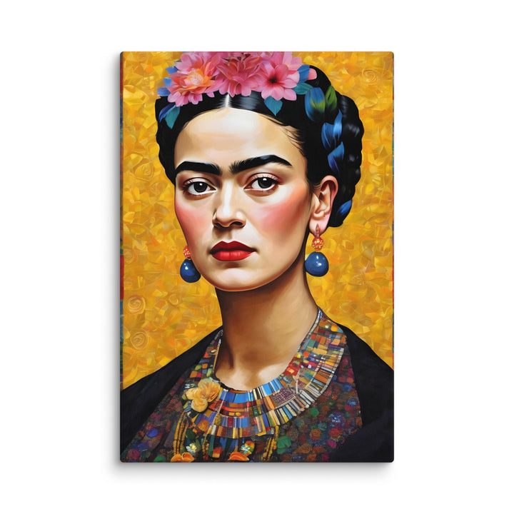 Leinwand - Frida Kahlo in the style of Gustav Klimt Kuratoren von artlia ohne Rahmen / 61x91 cm (24″×36″) artlia