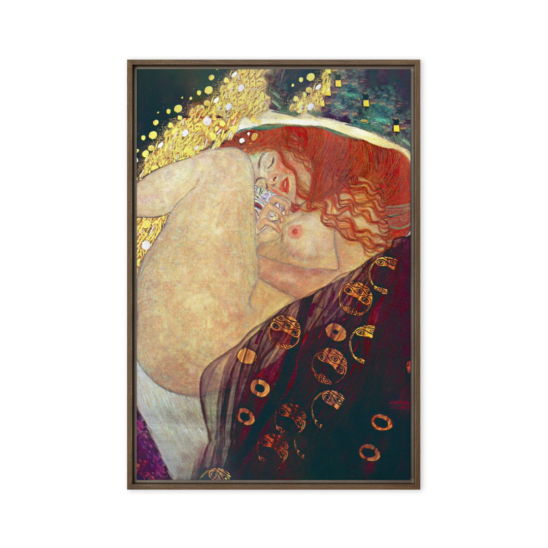 Leinwand - Gustav Klimt, Danae Gustav Klimt Braun / 61x91 cm (24″×36″) artlia