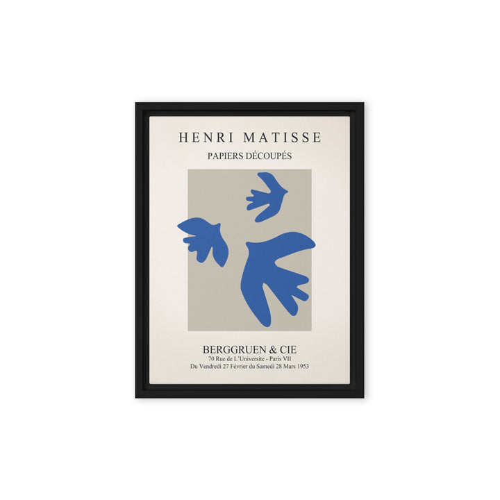 Leinwand - Henri Matisse, blaue Vögel Henri Matisse Schwarz / 31x41 cm (12″×16″) artlia