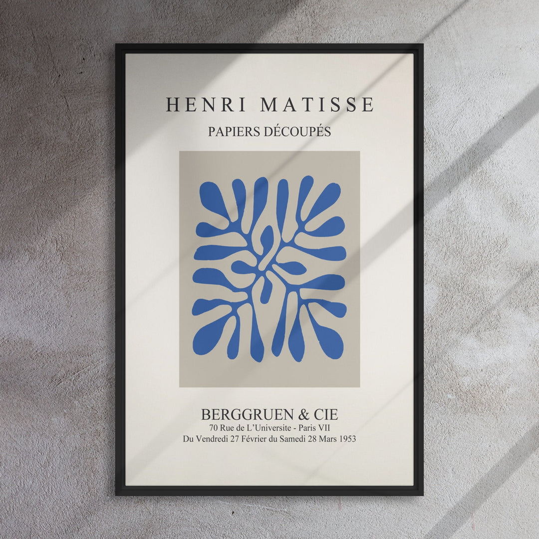 Leinwand - Henri Matisse, Papier Découpés blaue Blätter Henri Matisse artlia