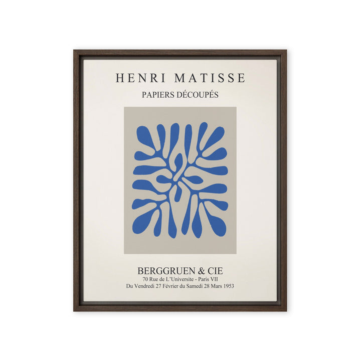 Leinwand - Henri Matisse, Papier Découpés blaue Blätter Henri Matisse Braun / 41x51 cm (16″×20″) artlia