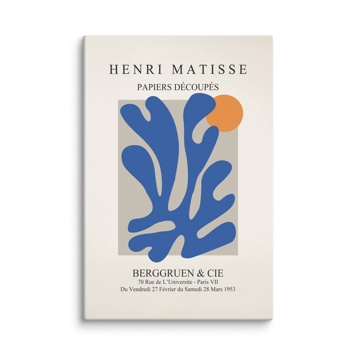 Leinwand - Henri Matisse, Papier Découpés blauer Garten II Henri Matisse ohne Rahmen / 61x91 cm (24″×36″) artlia