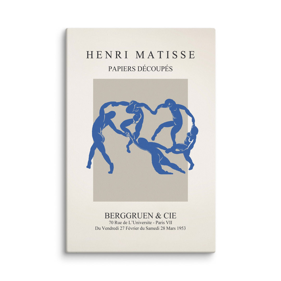 Leinwand - Henri Matisse, Papier Découpés blauer Tanz Henri Matisse ohne Rahmen / 61x91 cm (24″×36″) artlia