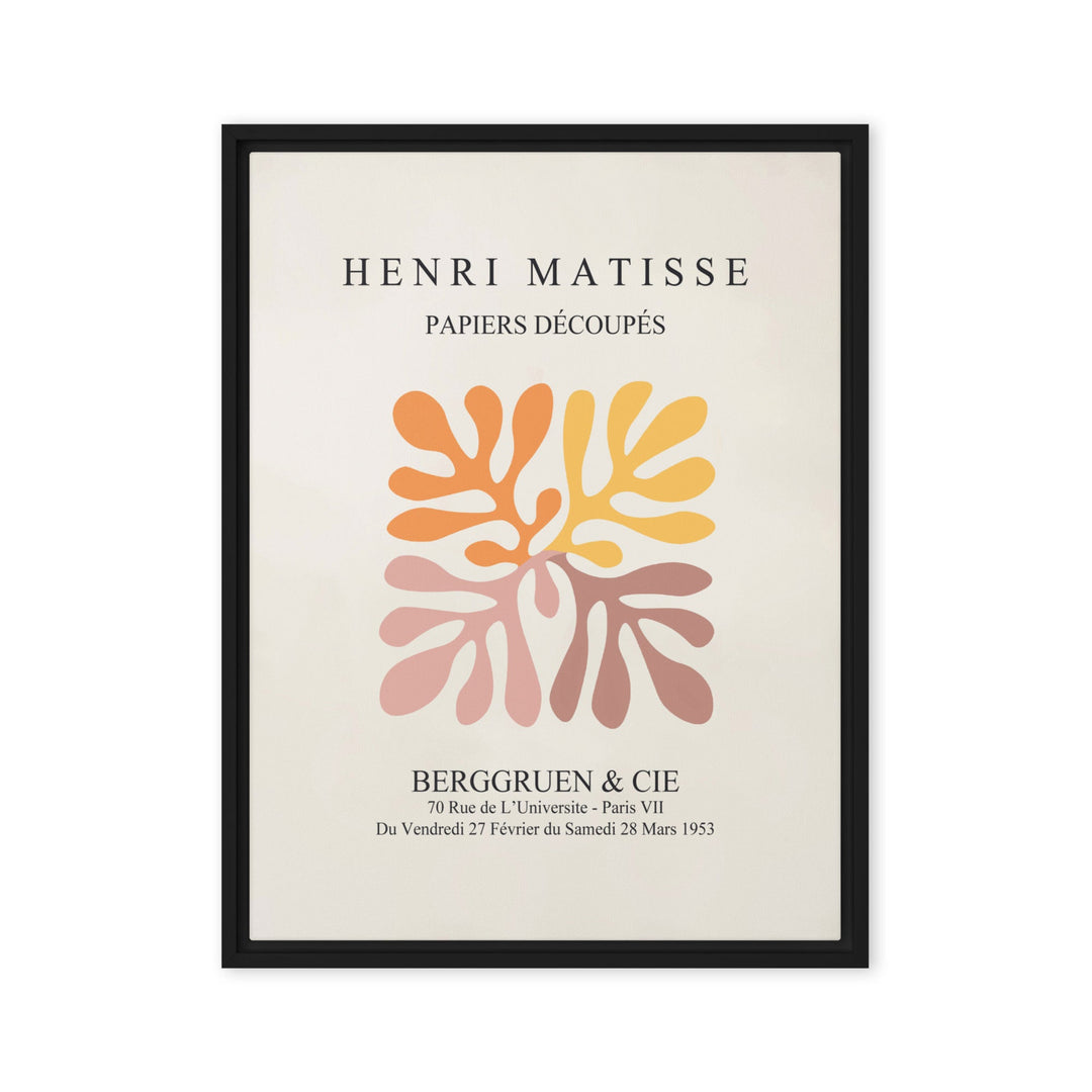 Leinwand - Henri Matisse, Papier Découpés bunte Blätter Henri Matisse Schwarz / 46x61 cm (18″×24″) artlia