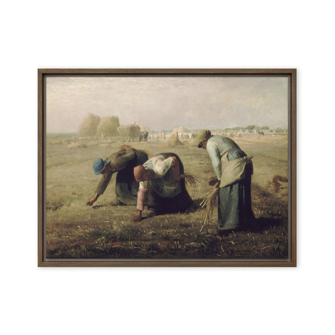 Leinwand - Jean-François Millet, Die Ährenleserinnen Jean-François Millet Braun / 46x61 cm (18″×24″) artlia