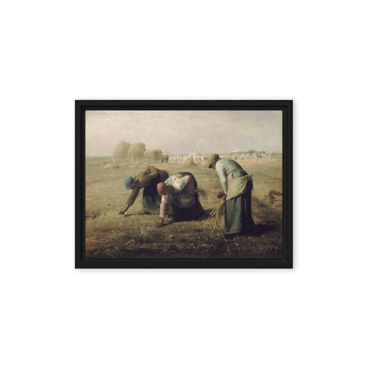 Leinwand - Jean-François Millet, Die Ährenleserinnen Jean-François Millet Schwarz / 31x41 cm (12″×16″) artlia