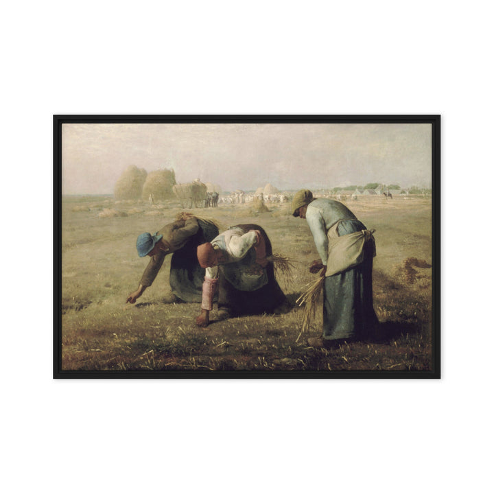 Leinwand - Jean-François Millet, Die Ährenleserinnen Jean-François Millet Schwarz / 51x76 cm (20″×30″) artlia