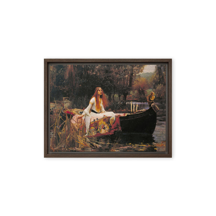 Leinwand - John William Waterhouse, Die Dame von Shalott John William Waterhouse Braun / 31x41 cm (12″×16″) artlia