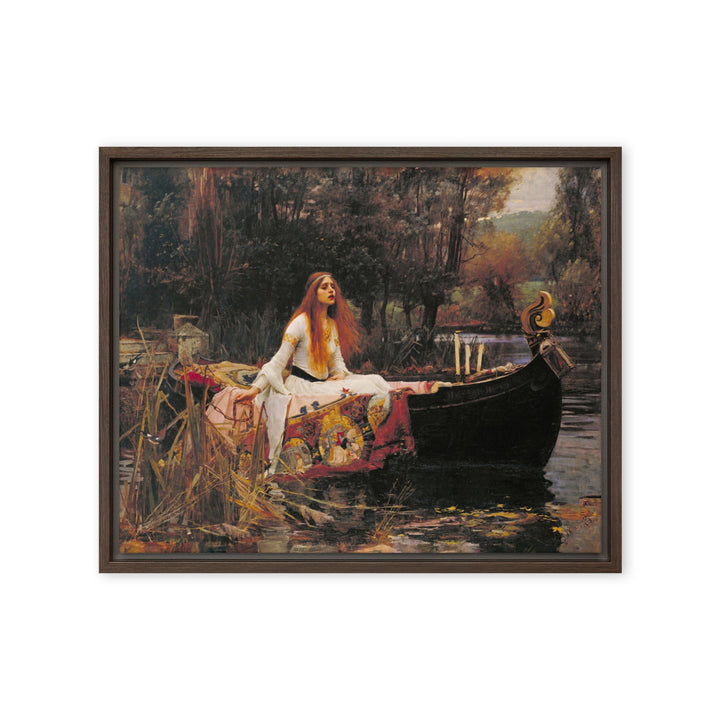 Leinwand - John William Waterhouse, Die Dame von Shalott John William Waterhouse Braun / 41x51 cm (16″×20″) artlia