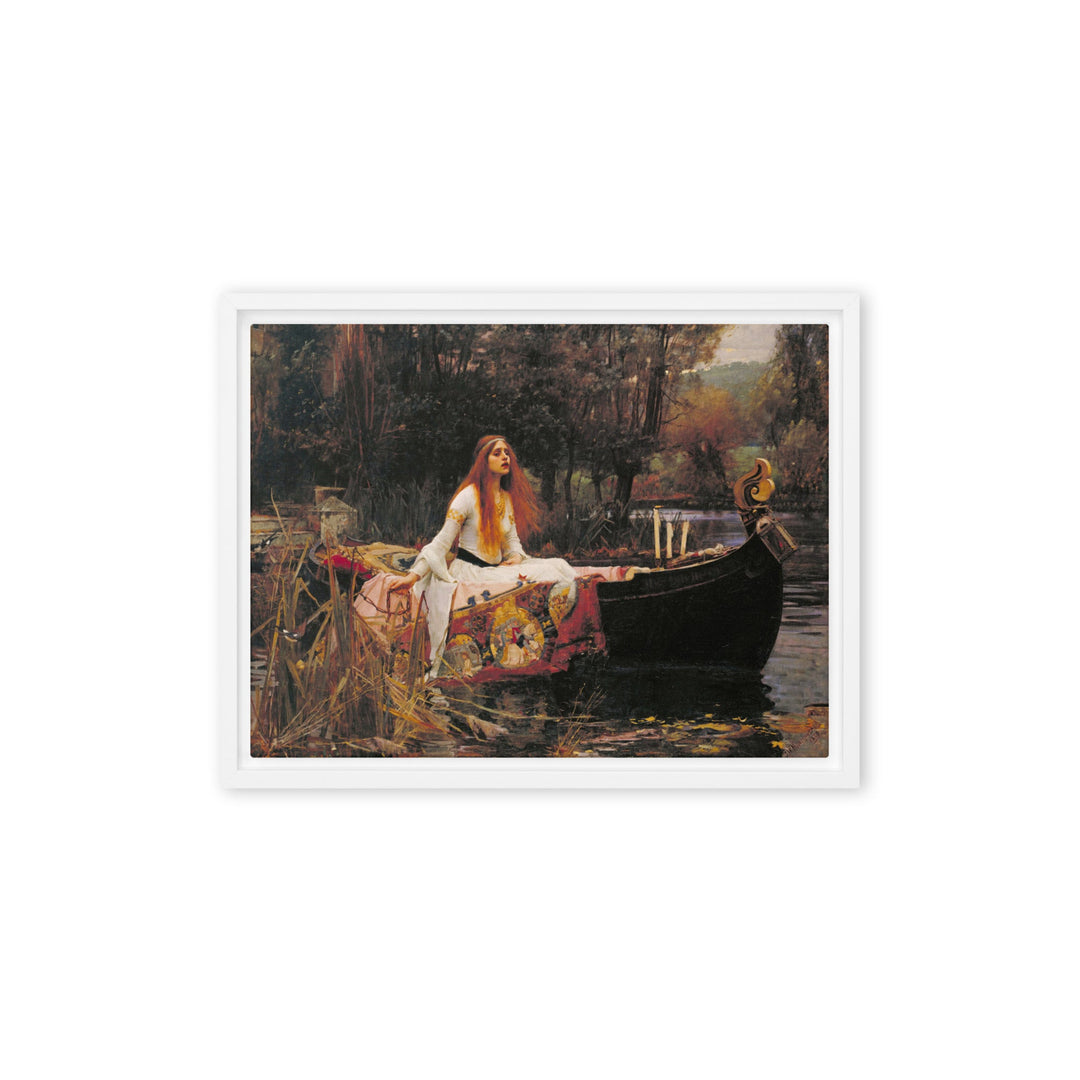 Leinwand - John William Waterhouse, Die Dame von Shalott John William Waterhouse Weiß / 31x41 cm (12″×16″) artlia