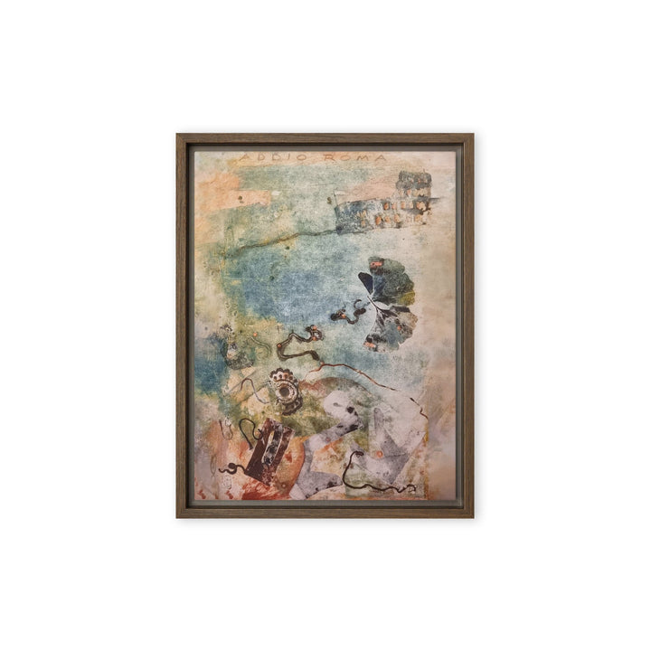 Leinwand - Lia Broecker-Jakob, Monotypie 5971 addio roma Lia Broecker-Jakob Braun / 31x41 cm (12″×16″) artlia