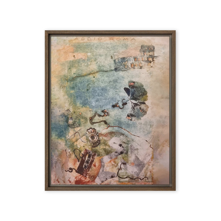 Leinwand - Lia Broecker-Jakob, Monotypie 5971 addio roma Lia Broecker-Jakob Braun / 41x51 cm (16″×20″) artlia