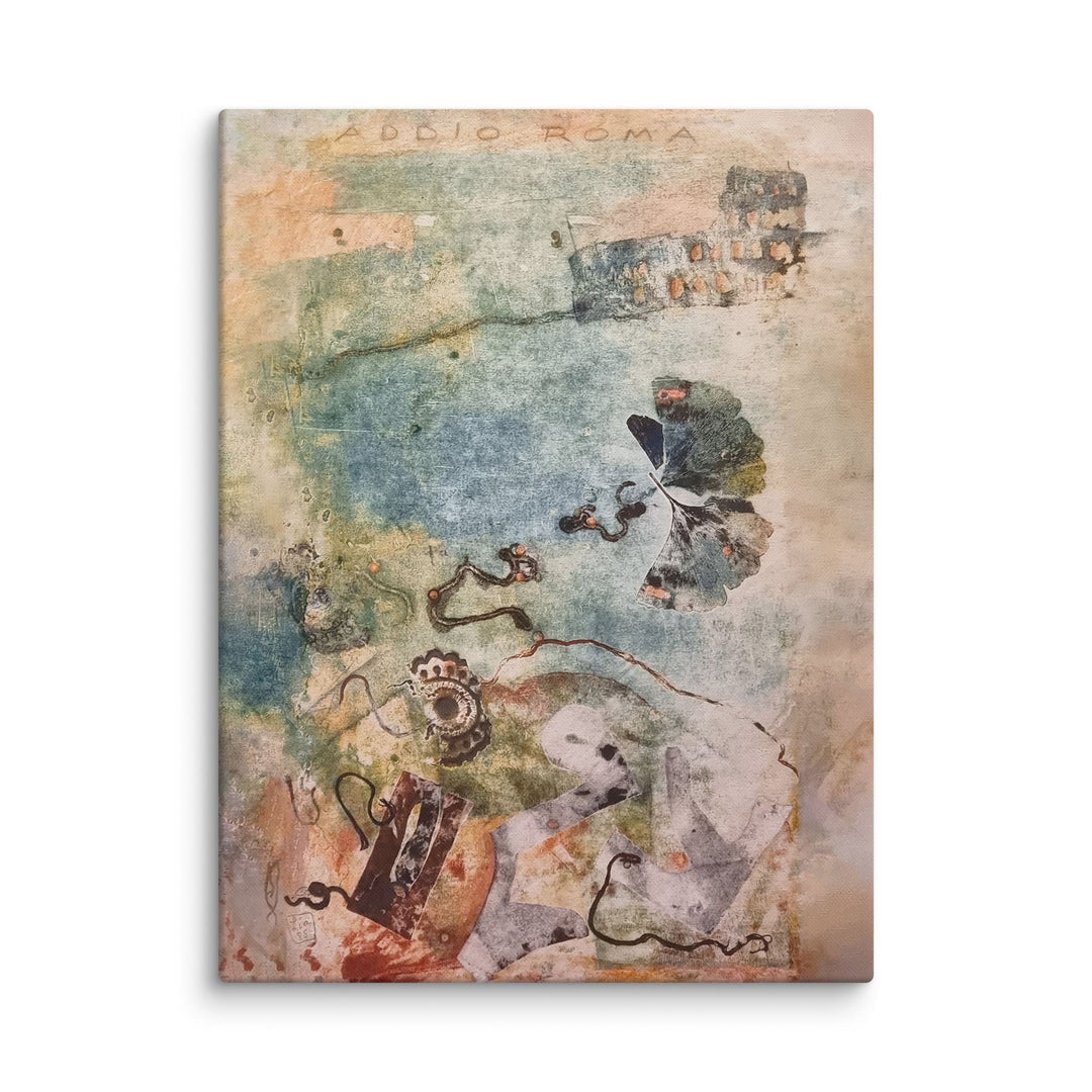 Leinwand - Lia Broecker-Jakob, Monotypie 5971 addio roma Lia Broecker-Jakob ohne Rahmen / 31x41 cm (12″×16″) artlia