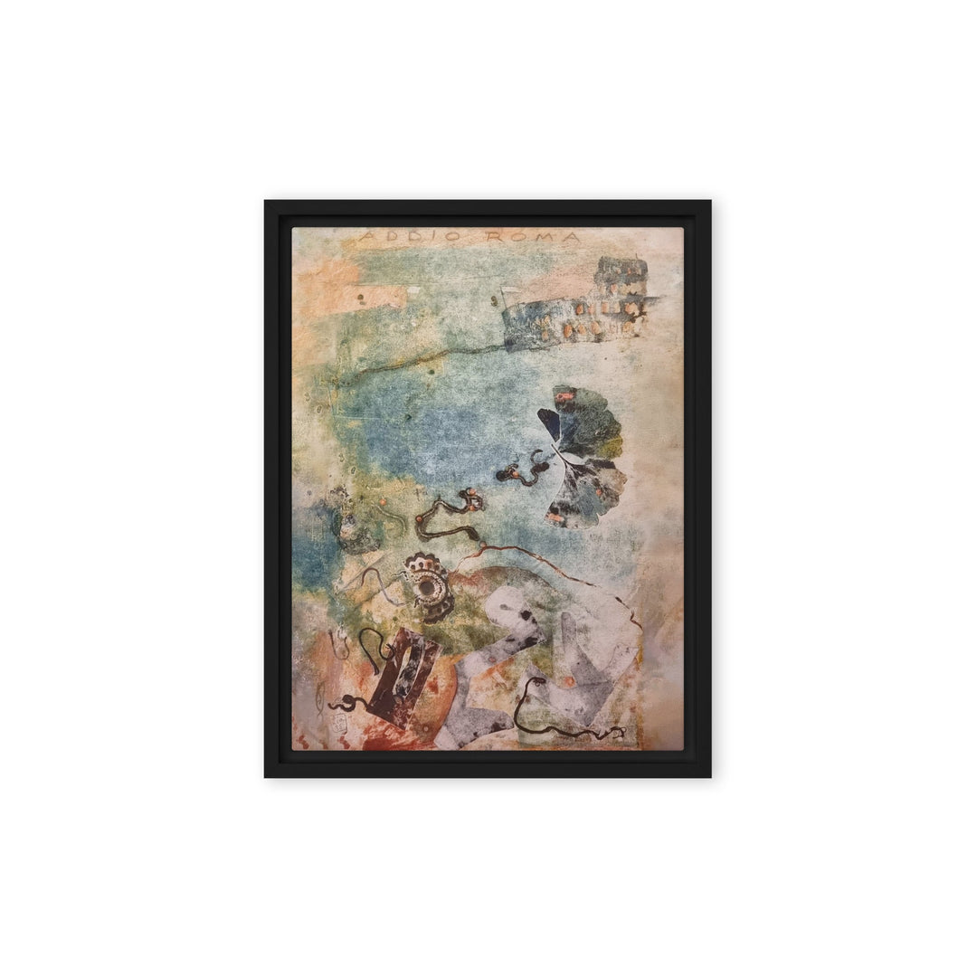 Leinwand - Lia Broecker-Jakob, Monotypie 5971 addio roma Lia Broecker-Jakob Schwarz / 31x41 cm (12″×16″) artlia