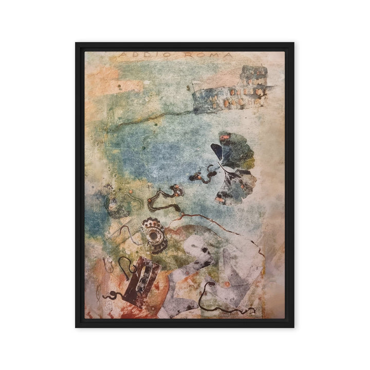 Leinwand - Lia Broecker-Jakob, Monotypie 5971 addio roma Lia Broecker-Jakob Schwarz / 46x61 cm (18″×24″) artlia