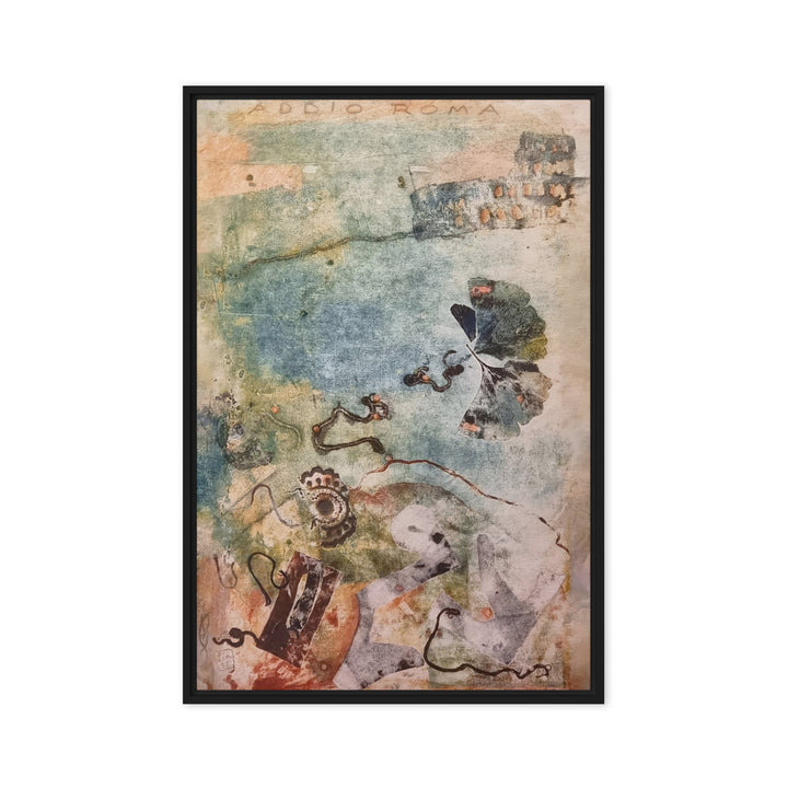 Leinwand - Lia Broecker-Jakob, Monotypie 5971 addio roma Lia Broecker-Jakob Schwarz / 51x76 cm (20″×30″) artlia