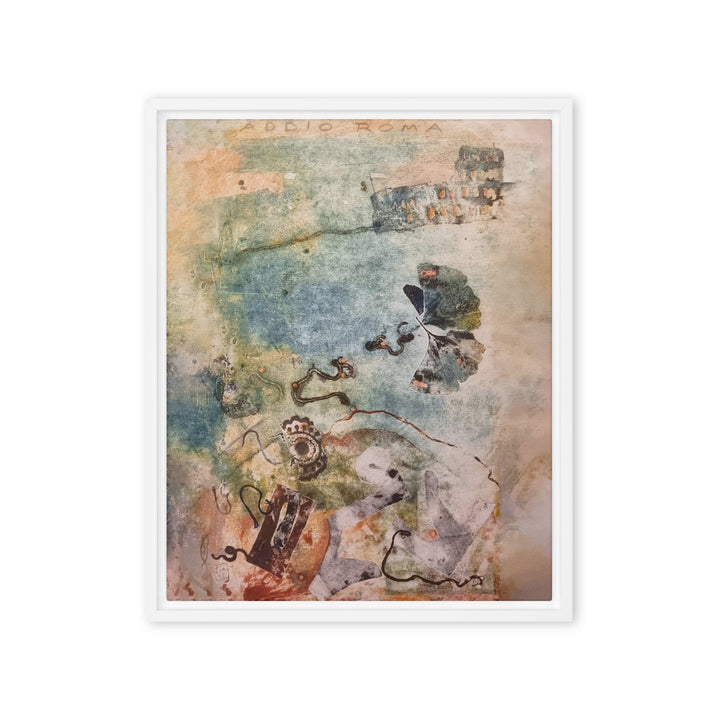 Leinwand - Lia Broecker-Jakob, Monotypie 5971 addio roma Lia Broecker-Jakob Weiß / 41x51 cm (16″×20″) artlia