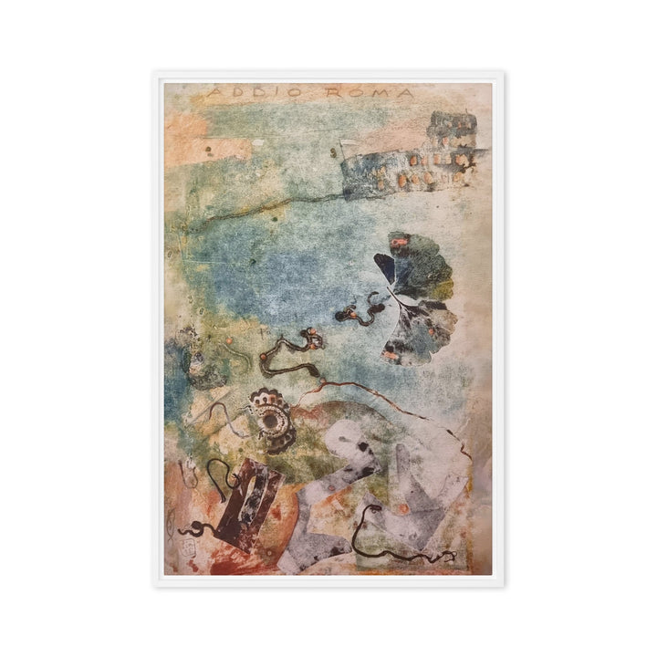Leinwand - Lia Broecker-Jakob, Monotypie 5971 addio roma Lia Broecker-Jakob Weiß / 61x91 cm (24″×36″) artlia
