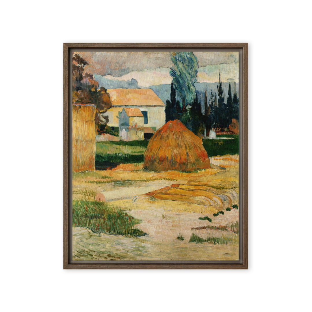 Leinwand - Paul Gauguin, Landschaft bei Arles Paul Gauguin Braun / 41x51 cm (16″×20″) artlia