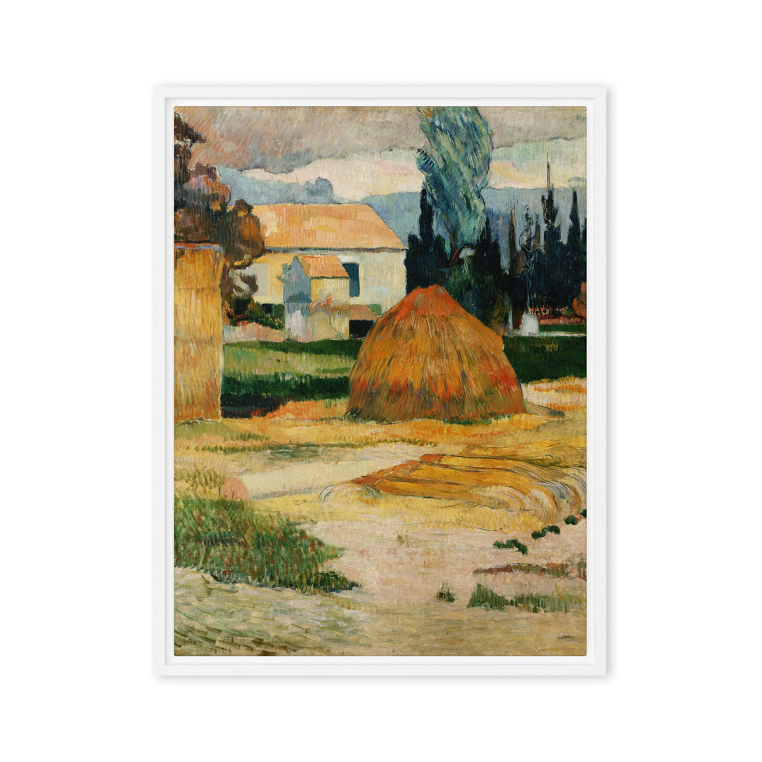 Leinwand - Paul Gauguin, Landschaft bei Arles Paul Gauguin Weiß / 46x61 cm (18″×24″) artlia