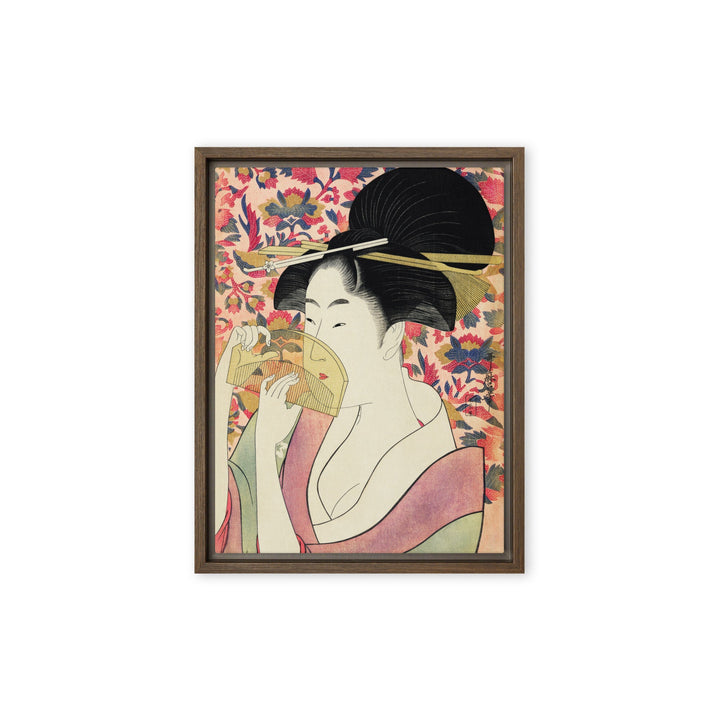 Leinwand - Retro Geisha Kuratoren von artlia Braun / 31x41 cm (12″×16″) artlia