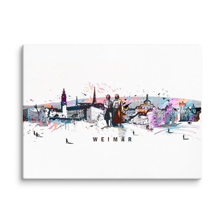 Leinwand - Skyline Weimar Marko Kurth ohne Rahmen / 23 x31 cm (9″×12″) artlia