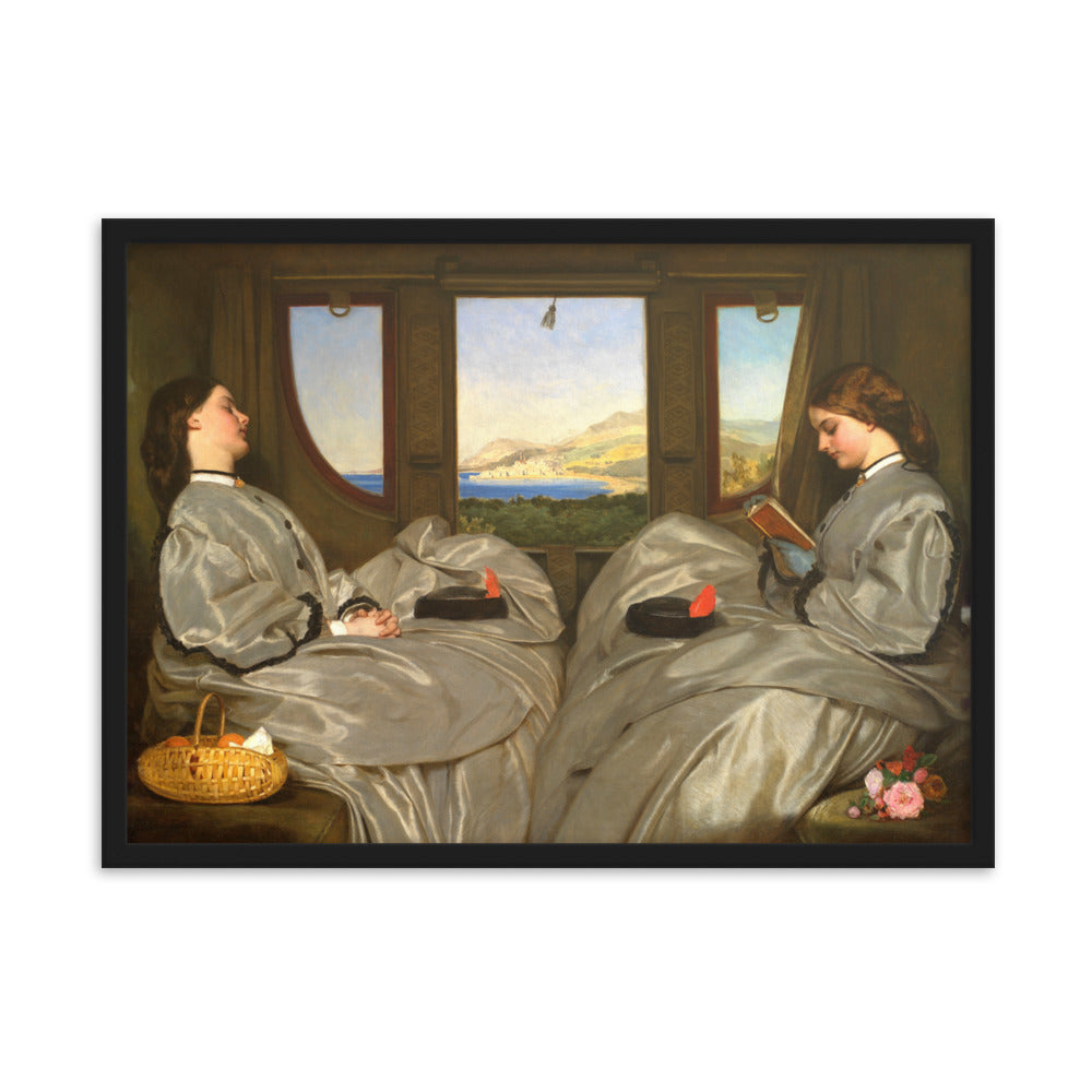 Poster - Augustus Leopold Egg, The Travelling Companions Augustus Leopold Egg Schwarz / 50×70 cm artlia