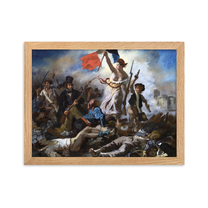 Poster - Eugène Delacroix, Die Freiheit führt das Volk Eugène Delacroix Oak / 30×40 cm artlia