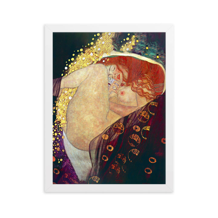 Poster - Gustav Klimt, Danae Gustav Klimt Weiß / 30×40 cm (12"x16") artlia
